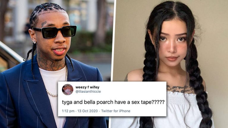 Tyga beweerde sekstape met ster TikTok Bella Poarch, 19, online gelekt