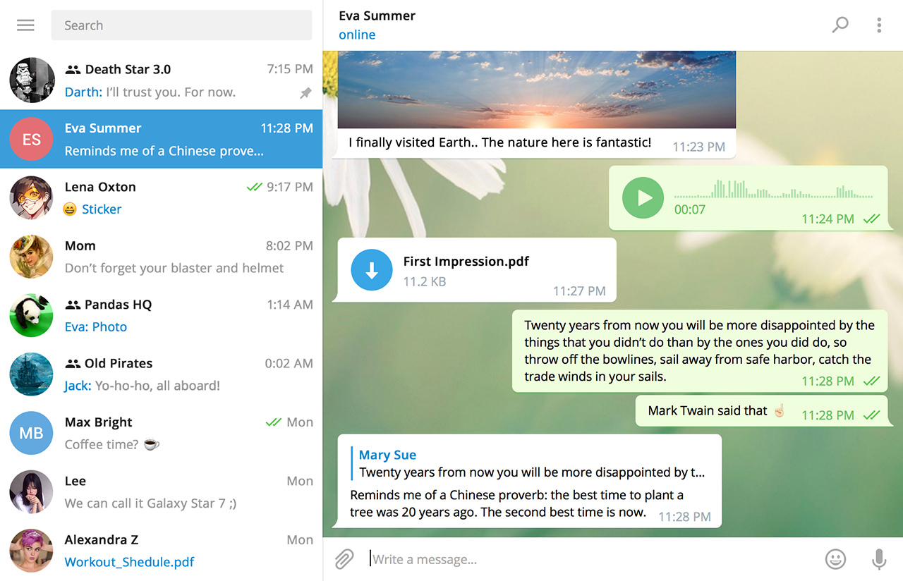 Telegram for Desktop (non officiel)