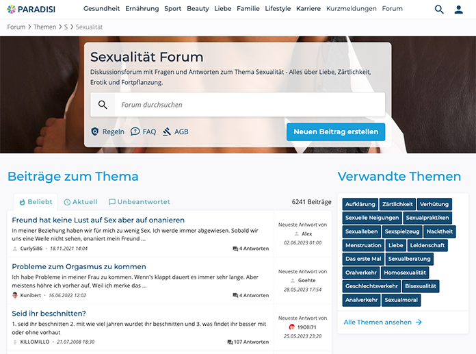 Forum XXX complet Paradisi