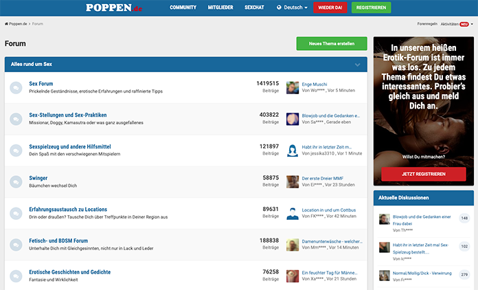 poppen.de forum érotique actif