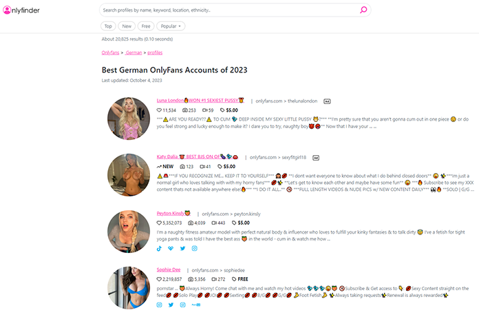 Meilleurs comptes de fans allemands uniquement